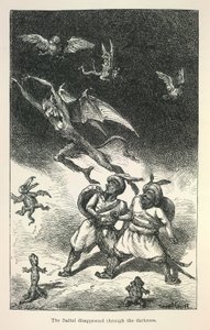 Illustration från Richard Francis Burtons Vikram och vampyren av Ernest Henry Griset