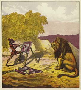 John Bold målar lejonet av Ernest Henry Griset