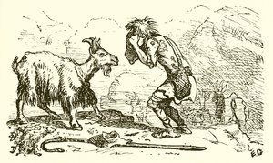Getherden och geten av Ernest Henry Griset