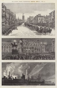 Thanksgiving-festivalen för drottningens jubileum i London, tisdagen den 21 juni av Ernest Henry Griset
