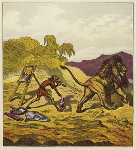 Lejonet som lämnar John Bold av Ernest Henry Griset