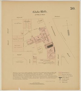 Girard Ave, Germantown Rd, 3rd St och Canal Street, Hexamer General Surveys, 1867 av Ernest Hexamer