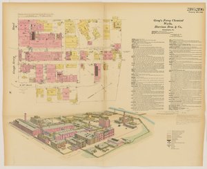Grays Ferry Chemical Works, Grays Ferrry Rd. (norra sidan) mellan Thirty-fourth St. och Thirty-sixth St., Hexamer General Surveys, 1888