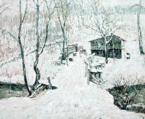 Landsscen, vinter av Ernest Lawson