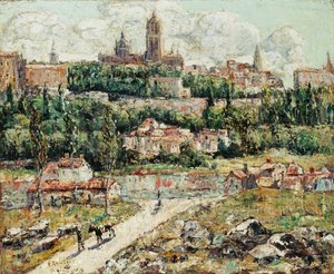 Segovia, Spanien, ca 1916 (olja på duk) av Ernest Lawson