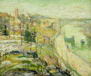 Washington Bridge, New York City av Ernest Lawson