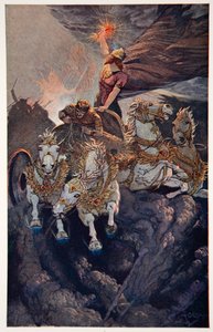 "Merodach ger sig ut för att attackera Tiamat", 1915.