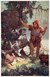 "Herden hittar bruden Semiramus", 1915.