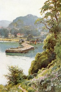 Aberdour (färg litho) av Ernest William Haslehust