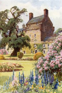 Bemersyde House (färg litho)