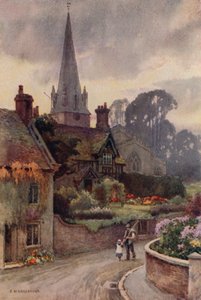 Edwinstowe (färg litho)
