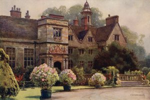 Rufford Abbey (litho i färg) av Ernest William Haslehust