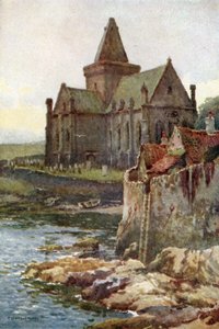 St. Monans (färg litho) av Ernest William Haslehust