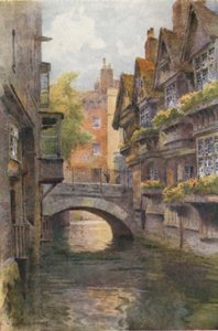 The Canterbury Weavers (färg litho) av Ernest William Haslehust