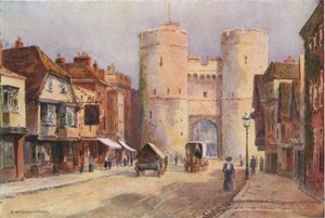 Westgate (litho i färg) av Ernest William Haslehust