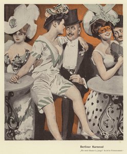 Berlin karneval (färg litho)