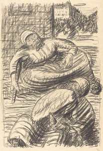 Street i Warszawa, publicerad 1915. av Ernst Barlach