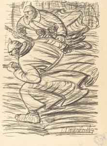 The Assault, publicerad 1915. av Ernst Barlach