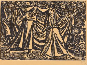 Dödsdansen II, 1921. av Ernst Barlach