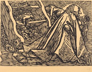 Den gudomliga tiggaren, 1921. av Ernst Barlach