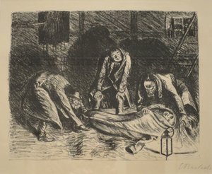 "Den fattiga kusinen", av Ernst Barlach, ca 1917, Honolulu Museum of Art, 13150 av Ernst Barlach