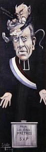 Abbe Lemire tar emot tröst från Georges Clemenceau av Ernst Emmanuel Muller