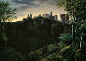 Slottet Hohnstein i Saxiska Schweiz