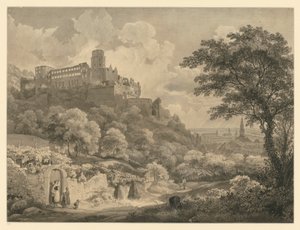 Heidelberg. Utsikt över slottet av Ernst Fries