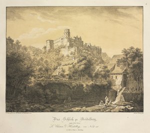 Sex utsikter över Heidelbergs slott: österut