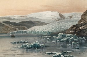 Tyndall Glacier, nordvästra Grönland av Ernst Heyn