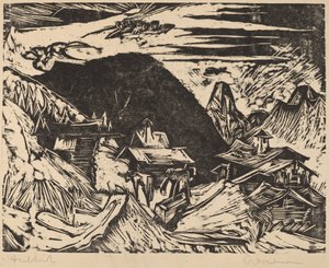 Alpbetesmark, 1918. av Ernst Ludwig Kirchner