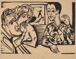 Samtal, 1929. av Ernst Ludwig Kirchner