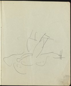 Dansare och artister sida från en skissbok, ca. 1911. av Ernst Ludwig Kirchner