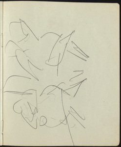 Dansare och artister sida från en skissbok, ca. 1911. av Ernst Ludwig Kirchner