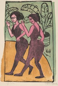 Engelska stegdansare, 1911. av Ernst Ludwig Kirchner