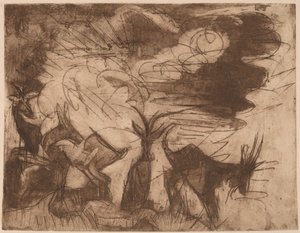 Getter och moln, 1919. av Ernst Ludwig Kirchner