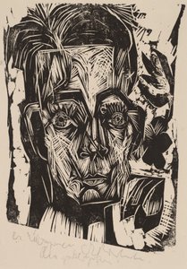 Chef för doktor Robert Binswanger, studenten, 1917-1918. av Ernst Ludwig Kirchner