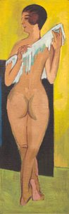 Nakenfigur [omvänd], 1907. av Ernst Ludwig Kirchner