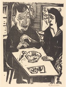 Gammal och ung kvinna Gammal och ung kvinna, 1921. av Ernst Ludwig Kirchner