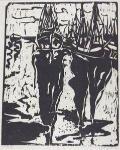 Port Scene hamnbild, 1908. av Ernst Ludwig Kirchner