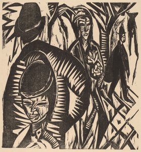 Gatubild efter regnet, 1914. av Ernst Ludwig Kirchner