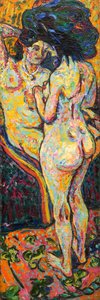 Två nakenbilder [framsidan], 1907. av Ernst Ludwig Kirchner