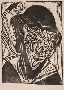 Kvinna med slöja, 1915.