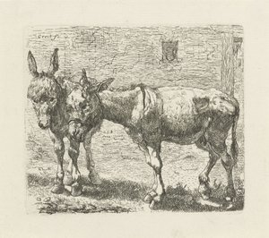 Två åsnor av Ernst Ludwig Creite