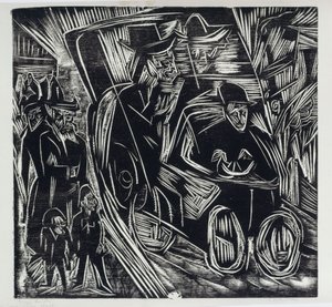 Absalom skipar rätt i sin fars ställe av Ernst Ludwig Kirchner