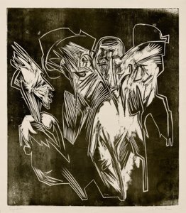 Absalom och hans rådgivare av Ernst Ludwig Kirchner