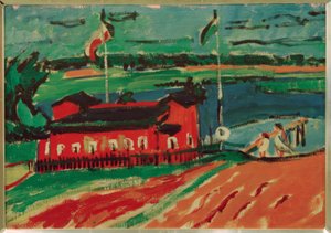 Badanläggning nära Dresden av Ernst Ludwig Kirchner