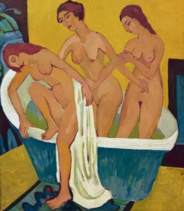 Badande kvinnor av Ernst Ludwig Kirchner