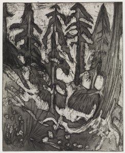 Bergskog av Ernst Ludwig Kirchner