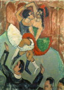 Svarta kvinnor som dansar av Ernst Ludwig Kirchner